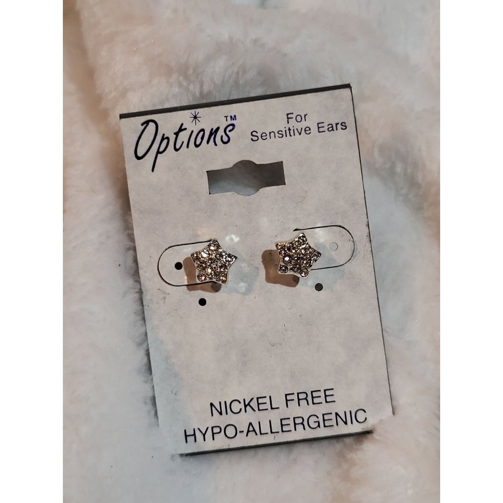 Silver Star Stud Earrings